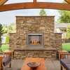 Bluegrass Living Vent Free Stainless Outdoor Gas Fireplace Insert With Reflective Cry BL450SS-G